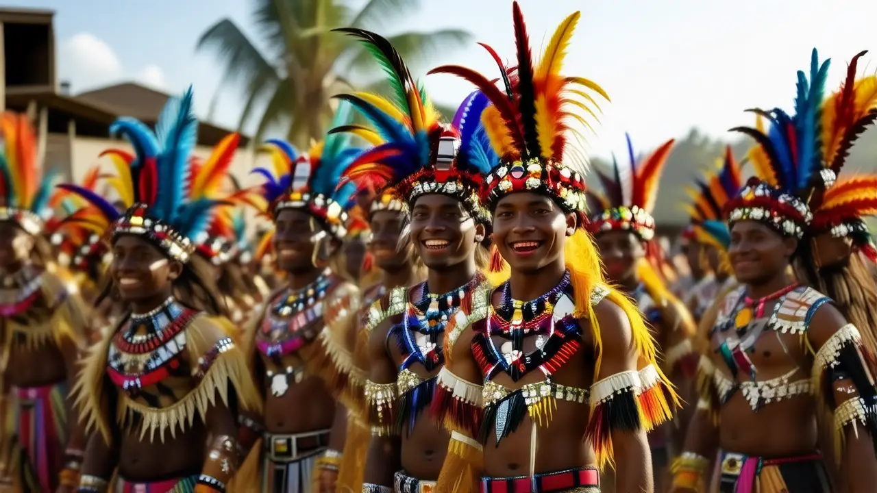 Santa Cruz celebra un carnaval colorido