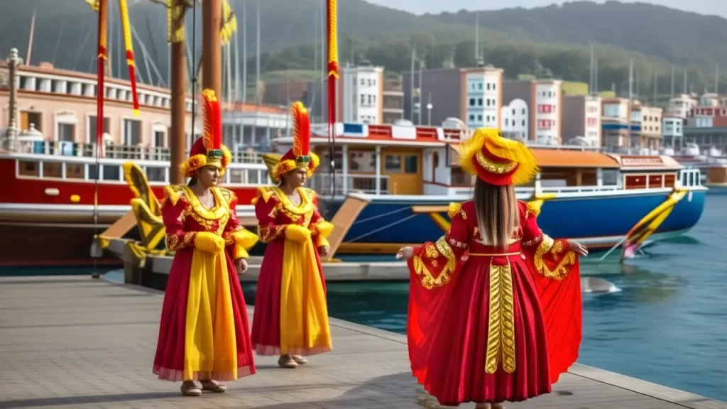 Puerto de Santa Cruz: colorido y festivo