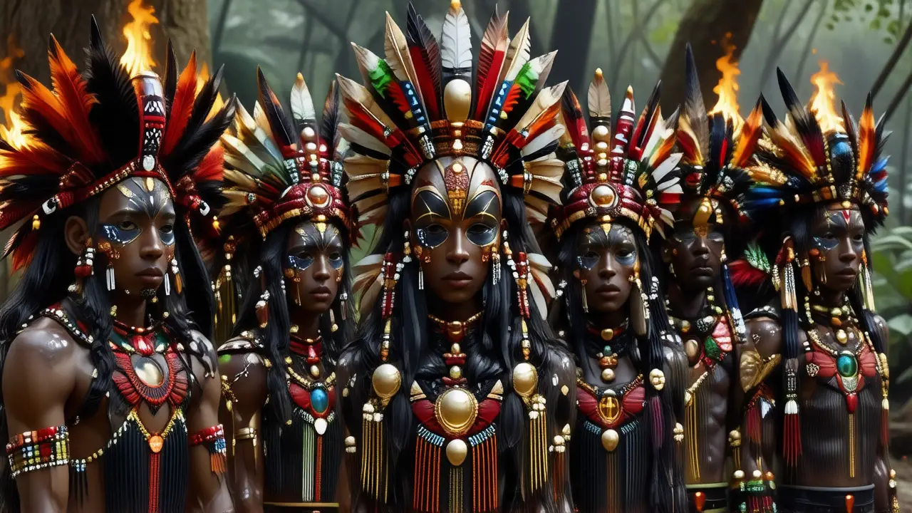 Ceremonia ancestral, rica y colorida