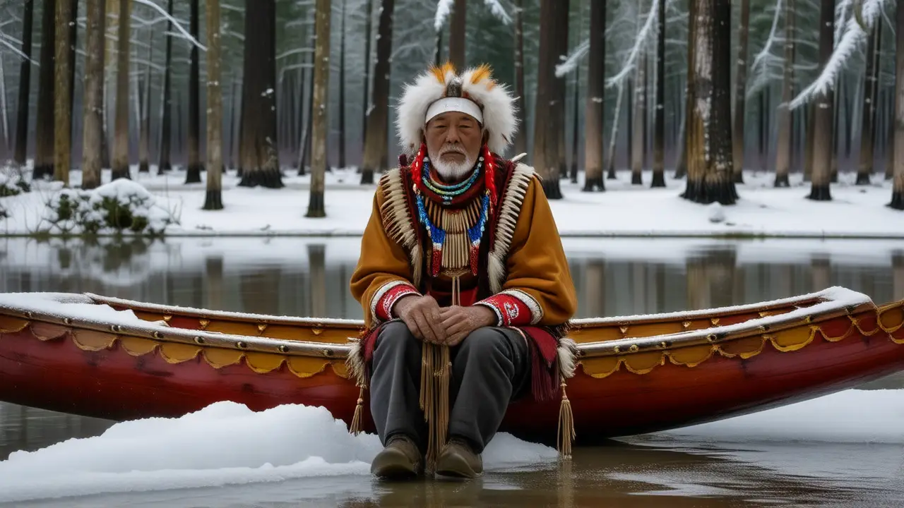 Indígena, canoe, tradición y serenidad en Canadá