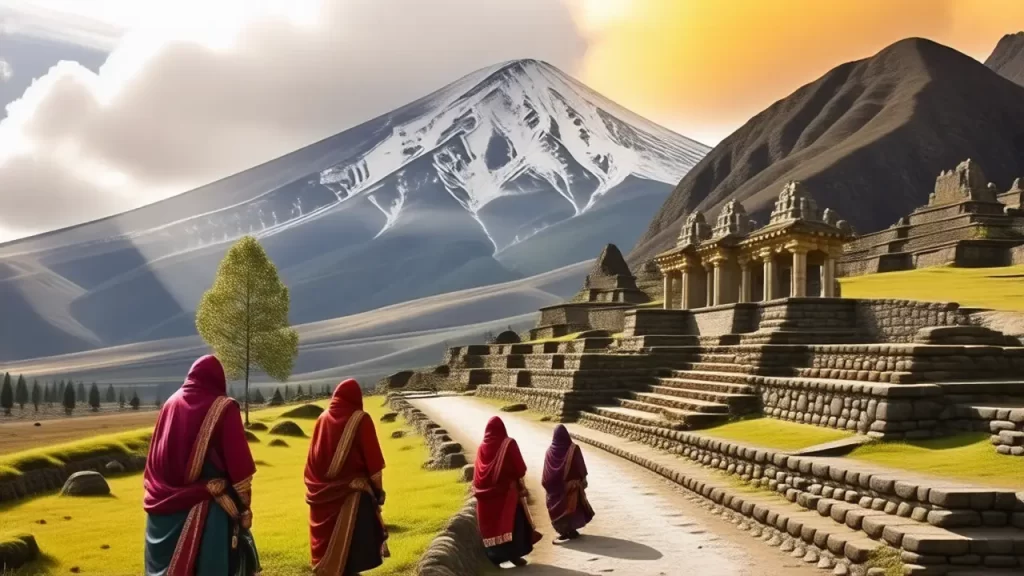 Andes ancestrales brillan con luz dorada