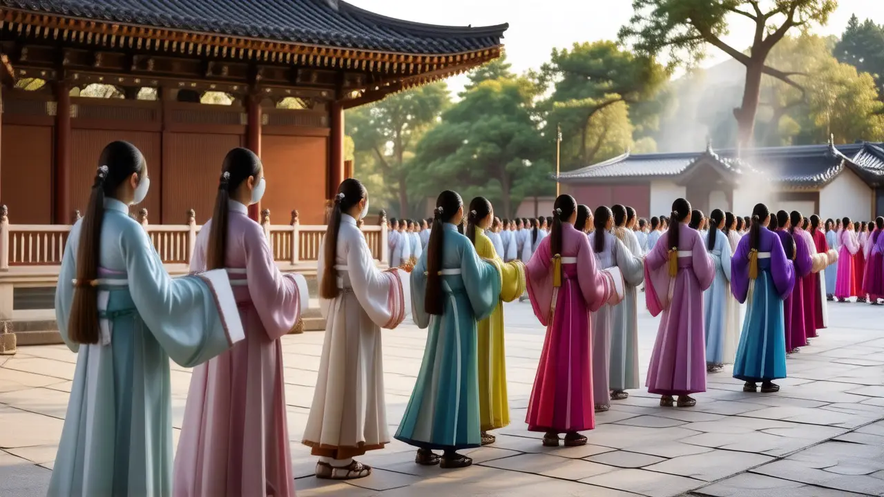 Hanbok captura belleza cultural y serenidad
