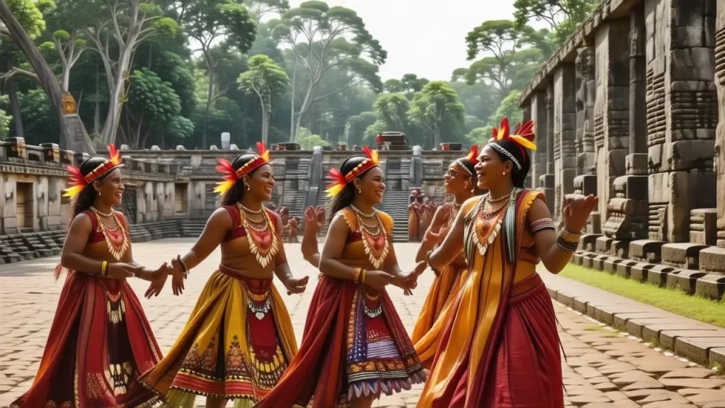 Mayán vibrante: belleza ancestral y colorida