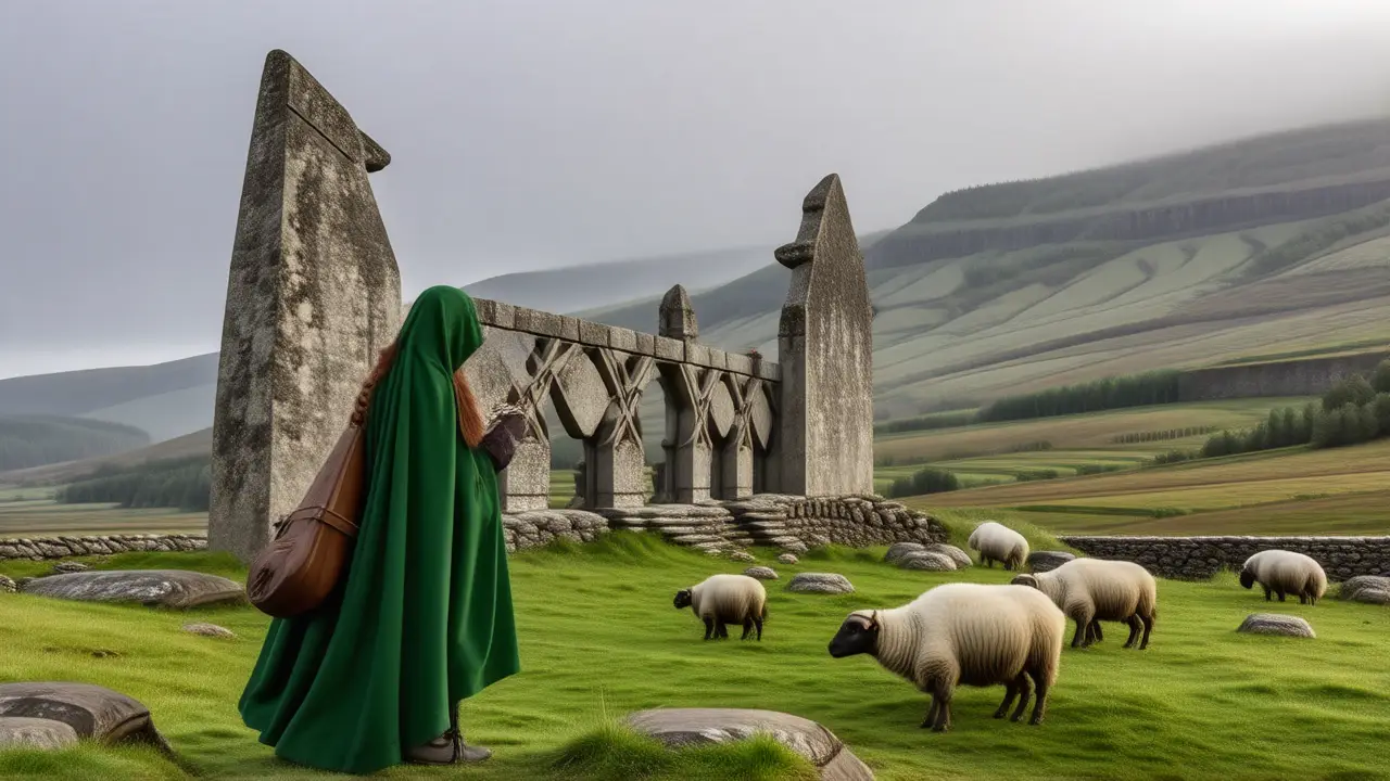 Un círculo de piedra evocador en Irlanda