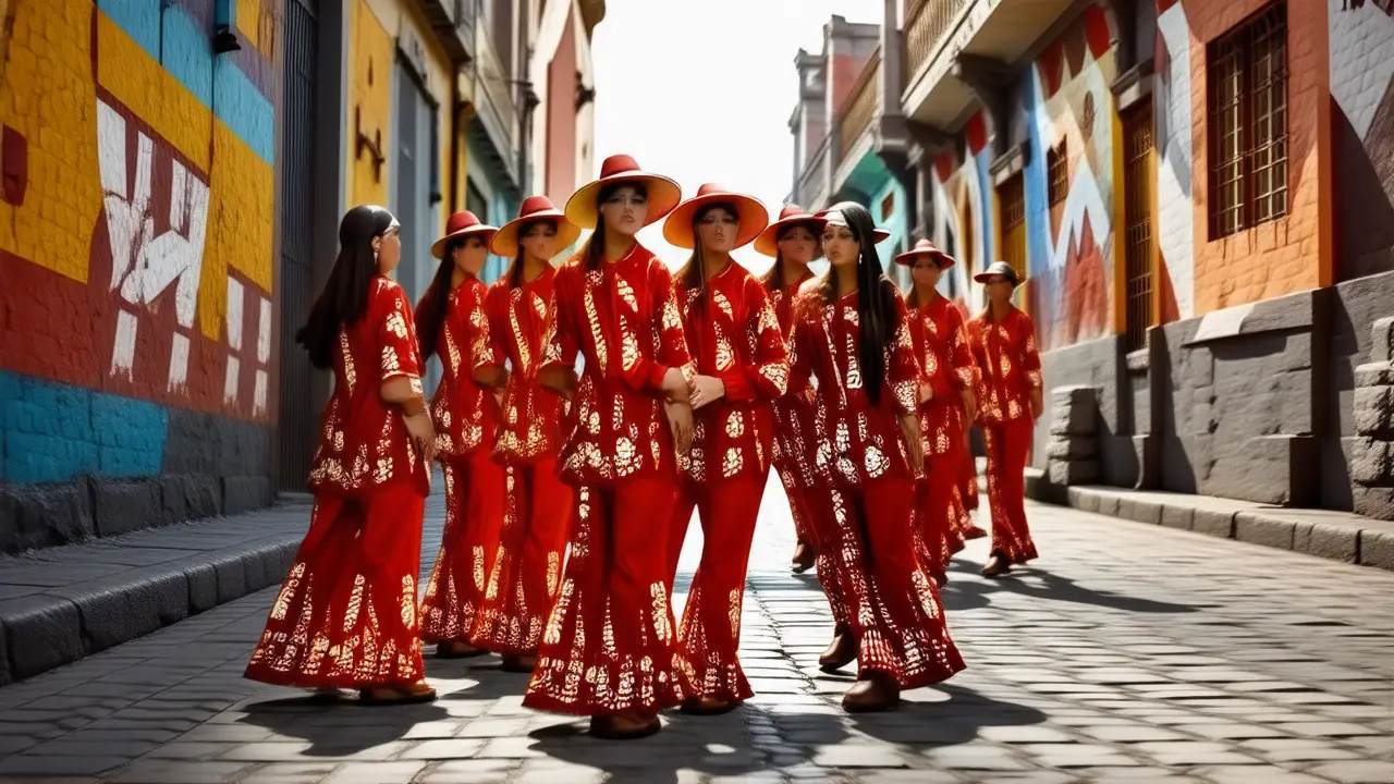 México vibrante: estilo callejero, color y fiesta