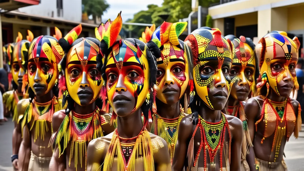 Celebración afrocaribeña vibrante, rica en historia