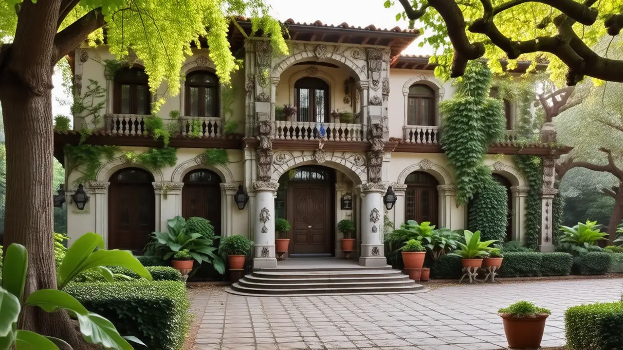 Una casa colonial vibrante y acogedora