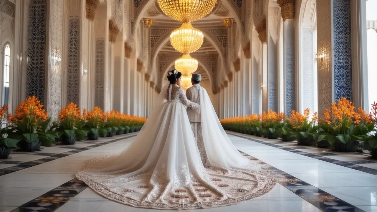 Matrimonio islámico: belleza serena y dorada