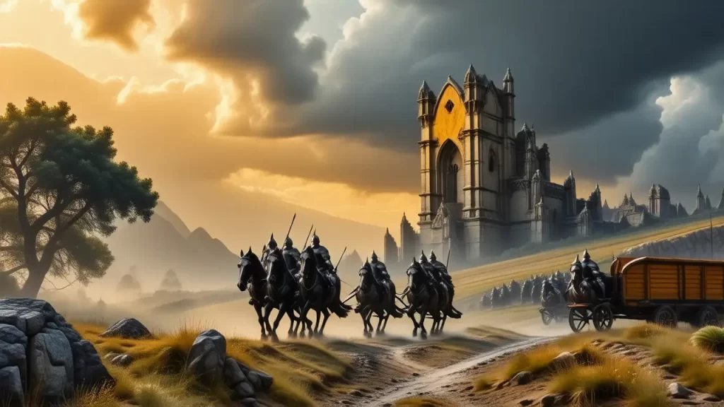 Guerreros góticos evocan un paisaje histórico