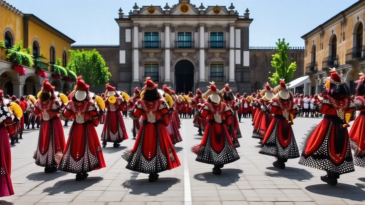 Plaza mexicana: color, historia y encanto