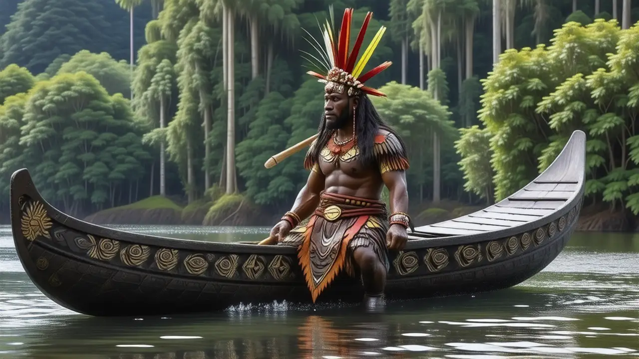 Maoríes, canoa tallada, herencia cultural Nueva Zelanda