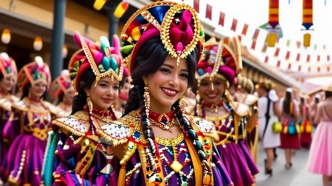 Puebla celebra un festival colorido y alegre