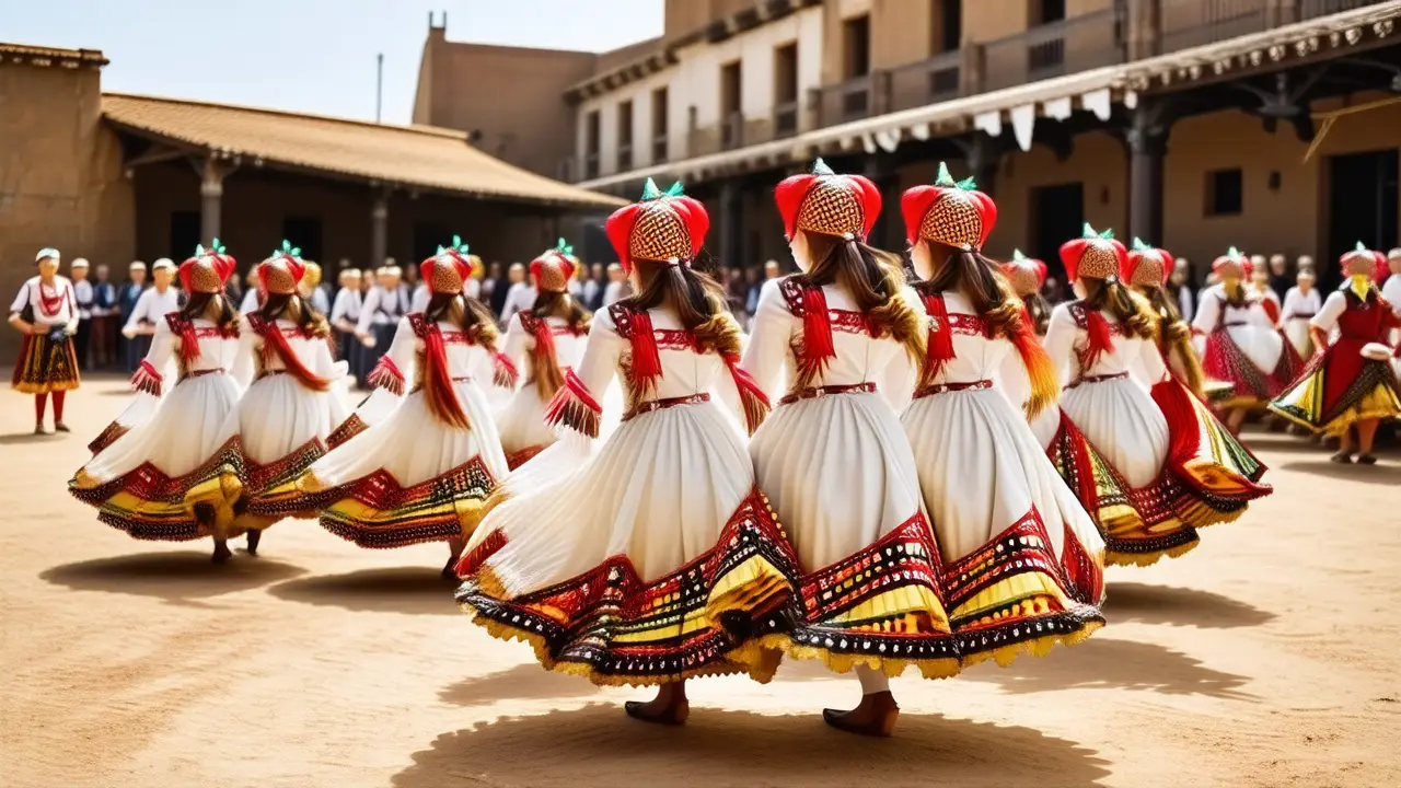 Danzantes argentinos, coloridos y alegres