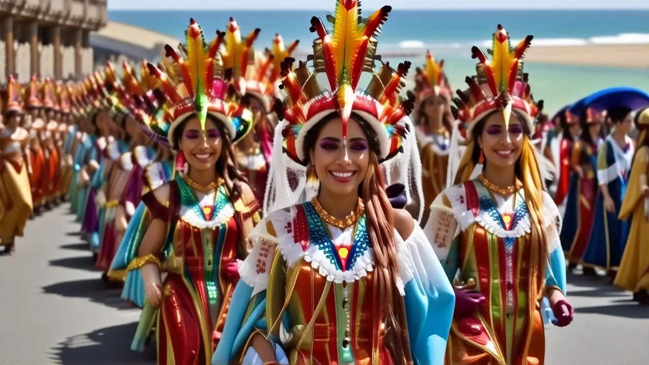 Sinaloa celebra un festivo desfile colorido