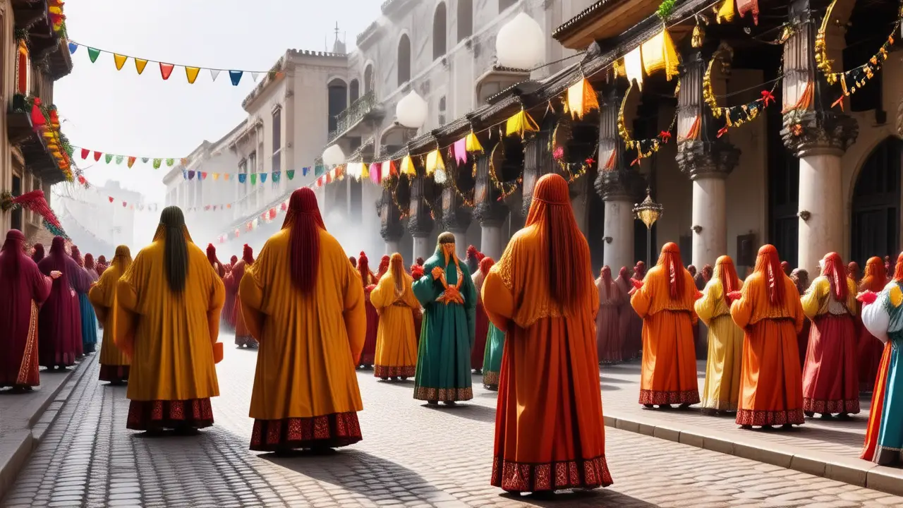 Un pueblo mexicano celebra con color