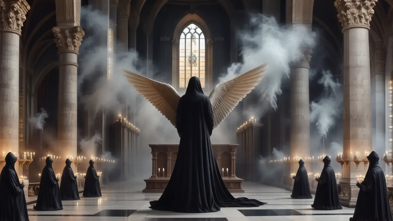 Una iglesia gótica, espectral y melancólica