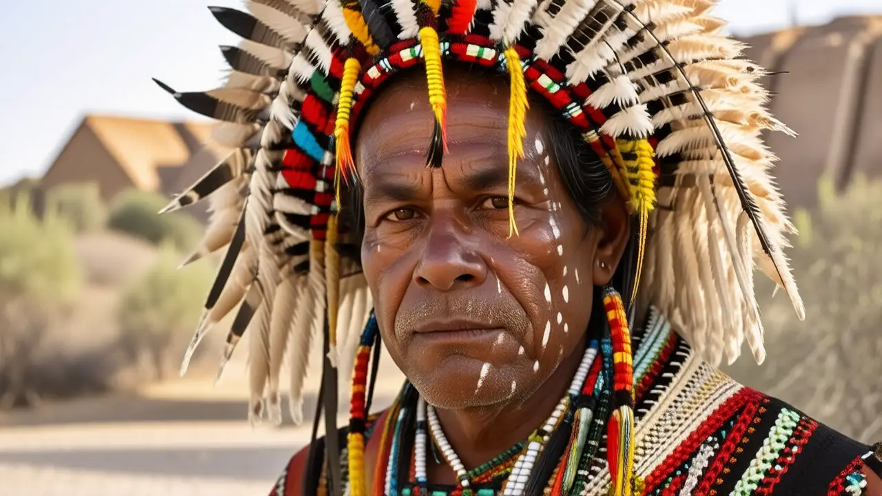 Indígena porteño, colores vibrantes y tradición